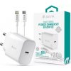 Napájací adaptér Devia USB Type-C so zásuvkou Lightning, PD3.0, 20 W, biely Napájací adaptér Devia USB Type-C so zásuvkou Lightning, PD3.0, 20 W, biely