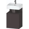 Duravit Qatego skrinka 44x35x64.5 cm závesná kúpeľňová skrinka pod umývadlo grafitová QA4076L49490000 Duravit Qatego skrinka 44x35x64.5 cm závesná kúpeľňová skrinka pod umývadlo grafitová QA4076L49490000