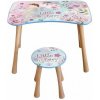HOME ELEMENTS & POPCORN Detský stôl so stoličkou Kvetinová víla HOME ELEMENTS & POPCORN Detský stôl so stoličkou Kvetinová víla