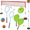 Športová súprava 5 v 1 bedminton, basketbal, volejbal, tenis, frisbee Športová súprava 5 v 1 bedminton, basketbal, volejbal, tenis, frisbee