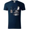 Rybársky set - Tričko z organickej bavlny - 3XL ( Tmavomodrá (takmer čierna) ) Rybársky set - Tričko z organickej bavlny - 3XL ( Tmavomodrá (takmer čierna) )