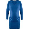 BELLYBUTTON MATERNITY tehotenské šaty midi s dlhým rukávom, modré, veľkosť S BELLYBUTTON MATERNITY tehotenské šaty midi s dlhým rukávom, modré, veľkosť S