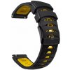 eses Silikónový vzorkovaný remienok - Čierno žltý, 22 mm eses Silikónový vzorkovaný remienok - Čierno žltý, 22 mm