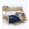 Kondela Poschodová rozložiteľná posteľ, prírodná borovica, LUINI Kondela Poschodová rozložiteľná posteľ, prírodná borovica, LUINI