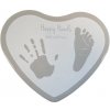 Happy Hands Odtlačková sada 2D Heart Silver/White Happy Hands Odtlačková sada 2D Heart Silver/White