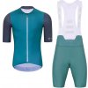 HOLOKOLO Cyklistický krátky dres a krátke nohavice - PERFORMANCE - fialová/zelená HOLOKOLO Cyklistický krátky dres a krátke nohavice - PERFORMANCE - fialová/zelená