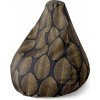 Sablio Sedací vak Pear Zlaté listy - 70 x 95 x 15 cm Sablio Sedací vak Pear Zlaté listy - 70 x 95 x 15 cm