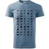 FOR TRAVEL - slovník na cestovanie - Klasické pánske tričko vyššej gramáže - S ( Denim ) FOR TRAVEL - slovník na cestovanie - Klasické pánske tričko vyššej gramáže - S ( Denim )