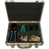 Set Network Kit, sieťový tester, krimpovacie kliešte 8P + 6P, RJ45 konektory (4590) Set Network Kit, sieťový tester, krimpovacie kliešte 8P + 6P, RJ45 konektory (4590)