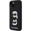 Silikónové puzdro Karl Lagerfeld na Apple iPhone 15 KLHCP15SSDHKCNK Liquid Silicone Karl and Choupette Heads čierne Silikónové puzdro Karl Lagerfeld na Apple iPhone 15 KLHCP15SSDHKCNK Liquid Silicone Karl and Choupette Heads čierne