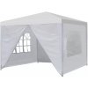 Záhradný komerčný pavilón, 3x3 m, 4 steny, biely, Záhradný komerčný pavilón, 3x3 m, 4 steny, biely,