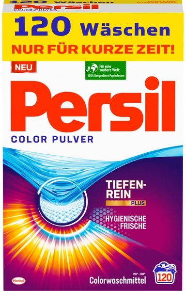 Persil Color Tiefen-rein prášok na pranie 7,8 kg 120 PD