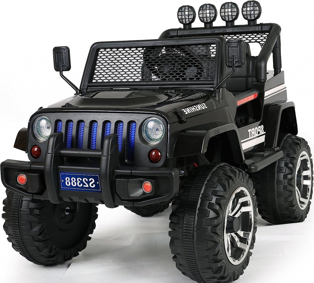 Mamido Elektrické autíčko Jeep Raptor 4x4 čierna