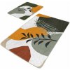 Zelené zamatové kúpeľňové predložky v súprave 2 ks 60x100 cm Illustrated Autumn – Mila Home Zelené zamatové kúpeľňové predložky v súprave 2 ks 60x100 cm Illustrated Autumn – Mila Home