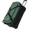 Travelite Basics Wheeled Duffle exp. Black/green taška Travelite Basics Wheeled Duffle exp. Black/green taška
