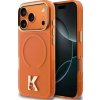Karl Lagerfeld IML K Head Logo MagSafe kryt pre iPhone 17 Pro oranžový (KLHMP17L5HTMKHDO)