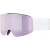 Lyžiarske okuliare Uvex Provoqe FM - biela matná/zrkadlová ružovo-zelená/číra (S3) uni Lyžiarske okuliare Uvex Provoqe FM - biela matná/zrkadlová ružovo-zelená/číra (S3) uni