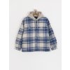 Vans Piedmont Hooded Plaid Shacket (oatmeal heather/truenvy) L, modrá Vans Piedmont Hooded Plaid Shacket (oatmeal heather/truenvy) L, modrá