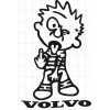 samolepka VOLVO 737, Vnútorné / na okno, 32 x 50 cm - 1 ks samolepka VOLVO 737, Vnútorné / na okno, 32 x 50 cm - 1 ks