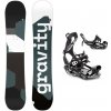Gravity Adventure 23/24 snowboard + Raven FT360 black vázání - 148 cm + S (EU 35-40) - černo bílé