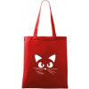 Mačka mňau - Taška bavlnená - 42 x 38 cm ( Červená ) Mačka mňau - Taška bavlnená - 42 x 38 cm ( Červená )