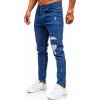 Tmavomodré pánske slim fit rifľové nohavice Bolf 6565 Tmavomodré pánske slim fit rifľové nohavice Bolf 6565