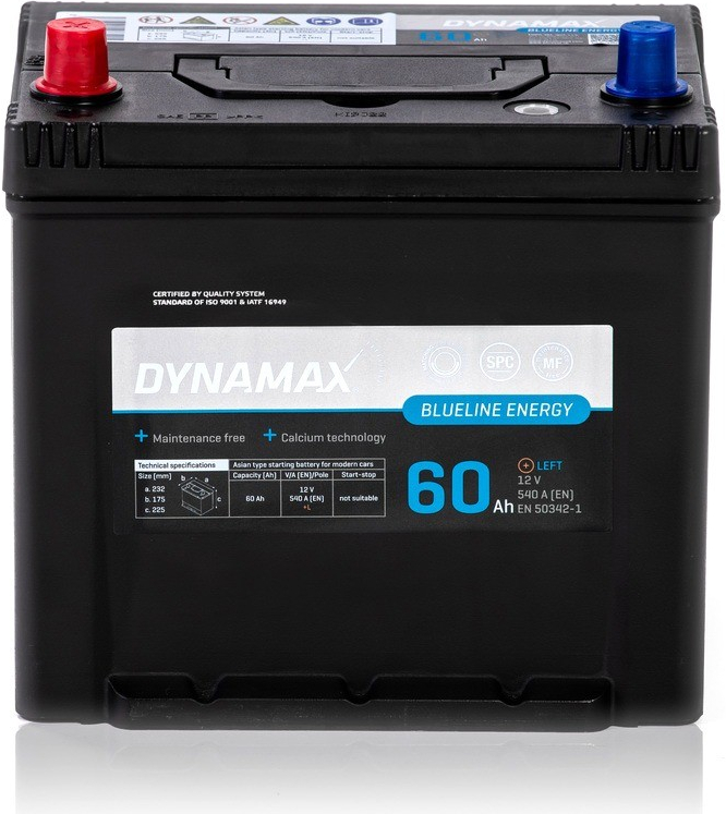 DYNAMAX ENERGY Blueline 60 ASIA L 12V 60Ah 540A