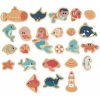 Janod Drevené magnetky pre deti Morský svet 24 ks Janod Drevené magnetky pre deti Morský svet 24 ks