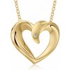 SOFIA DIAMONDS zlatý prívesok srdce 0,01 ct. H/I AUSCJJ14J0P-H-SI SOFIA DIAMONDS zlatý prívesok srdce 0,01 ct. H/I AUSCJJ14J0P-H-SI