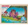 Dřevěné puzzle Víly a jednorožci 4x12 dílků Dřevěné puzzle Víly a jednorožci 4x12 dílků