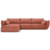 Mazzini Sofas Červená rohová pohovka Vanda Mazzini Sofas Červená rohová pohovka Vanda