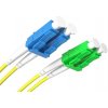 Optický patchcord LC/APC - LC/PC 5m 3mm, duplex, SM, G657A Optický patchcord LC/APC - LC/PC 5m 3mm, duplex, SM, G657A