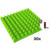 Mega Acoustic PA-PMP-5 50x50x5 Room SET Green Absorpčný penový panel