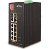 Planet IFGS-1022HPT priemyselný PoE switch, 8x100Mb + 2x1Gb/SFP, PoE 802.3at 30/240W, -40 až 75°C, dual 48-54VDC, IP30 Planet IFGS-1022HPT priemyselný PoE switch, 8x100Mb + 2x1Gb/SFP, PoE 802.3at 30/240W, -40 až 75°C, dual 48-54VDC, IP30