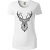 Jeleň kresba - Dámske tričko z organickej bavlny Origin (GOTS) - S ( Biela ) Jeleň kresba - Dámske tričko z organickej bavlny Origin (GOTS) - S ( Biela )