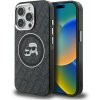 Karl Lagerfeld IML K&CH Heads Repeated Logo MagSafe kryt pre iPhone 15 Pro, čierny 57983125033