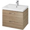 Cersanit Lara 60 skrinka pod umývadlo 45x59x45 cm, 2 zásuvky, v demonte, Orech S926-010-DSM