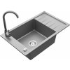 Granitový drez s kuchynskou batériou MEXEN ELIAS sivý Granitový drez s kuchynskou batériou MEXEN ELIAS sivý