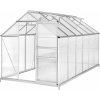 Tectake hliníkový skleník s podstavcom 375 x 185 x 195 cm Tectake hliníkový skleník s podstavcom 375 x 185 x 195 cm