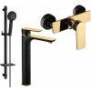 MEXEN/S - Alfa DQ40 Set umývadlovej a sprchovej batérie s príslušenstvom, čierno/zlatá 745714DQ40-75 MEXEN/S - Alfa DQ40 Set umývadlovej a sprchovej batérie s príslušenstvom, čierno/zlatá 745714DQ40-75