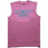 Aerosmith Glitter Print Logo Ružová