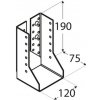 Domax WBZ 36 trámová topánka uzavretá 120x192x2,0 mm