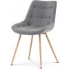 Autronic CT-394 GREY2 Jedálenská stolička, poťah sivá látka, kovové nohy, 3D dekor dub Autronic CT-394 GREY2 Jedálenská stolička, poťah sivá látka, kovové nohy, 3D dekor dub
