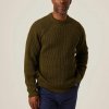 Peregrine Ford Crew Jumper — Olive - M Peregrine Ford Crew Jumper — Olive - M