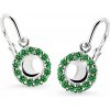 Cutie Jewellery Detské náušnice z bieleho zlata C2750-10-X-2 zelená Cutie Jewellery Detské náušnice z bieleho zlata C2750-10-X-2 zelená