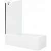 MEXEN/S - Vega obdĺžniková vaňa 150 x 70 cm s panelom + vaňová zástena 100, transparent, čierna 550115070X9510000070 MEXEN/S - Vega obdĺžniková vaňa 150 x 70 cm s panelom + vaňová zástena 100, transparent, čierna 550115070X9510000070