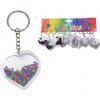 Wiky Kľúčenka akrylová s glitrom - Srdce Wiky Kľúčenka akrylová s glitrom - Srdce