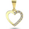 Lillian Vassago Zlatý prívesok srdce zdobené zirkónmi LLV98-GP039Y Lillian Vassago Zlatý prívesok srdce zdobené zirkónmi LLV98-GP039Y