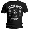 Alice Cooper Tričko School's Out Lyrics Unisex Black L Alice Cooper Tričko School's Out Lyrics Unisex Black L