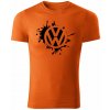 T-ričko Volkswagen Splash pánske tričko Farba trička: Oranžová, Farba potlače: Čierna, Veľkosť: XXL T-ričko Volkswagen Splash pánske tričko Farba trička: Oranžová, Farba potlače: Čierna, Veľkosť: XXL